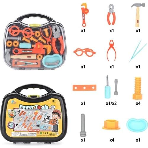 2021 Novel Kids Tool Toy Set Durable Play House Repair Construction Tools Simulation Repair Tool Set Pretend Play Toy Kit Gift