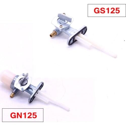 Free shipping motorcycle GS125 fuel tank switch petcock oil tap switch for Suzuki 125cc GN 125 engine spare parts HJ125-8 EN125