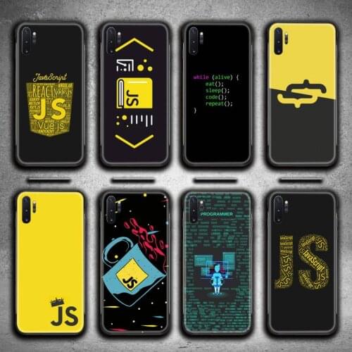 NodeJS JavaScript Accessories Phone Case For Samsung Galaxy Note20 ultra 7 8 9 10 Plus lite M51 M21 M31 J8 Plus 2018 Prime