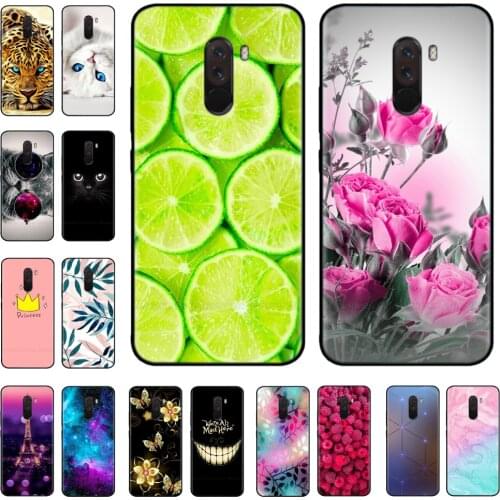 For Xiaomi Mi Pocophone F1 Case Cover TPU Cartoon Silicone Bumper Soft Back Cover for Xiaomi Poco F1 Poko Phone Case Funda Coque