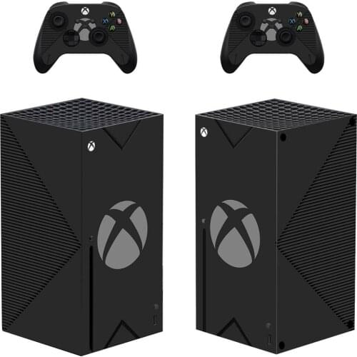 Black Symbol Skin Sticker Decal Cover for Xbox Series X Console and 2 Controllers Xbox Series X Skin Sticker Vinyl