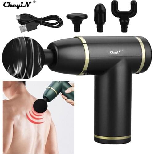Ckeyin Massager Gun Usb Portable Electric Massager 8 Speed Adjustment Whole Body Muscle Relaxation Vibration Massager Fascia Gun