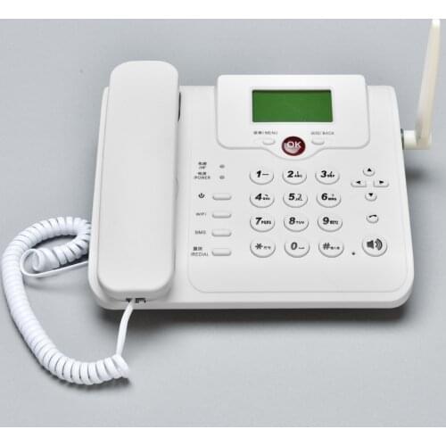 W101W Cordless GSM WIFI 3G/4G SIM Card Fixed Phone Landline Telephone Wireless LTE/FDD Router+Phone For Home/Office/Company