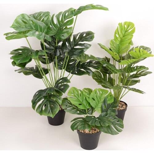 Green Turtle Back Leaf Simulation Plant Potted Home Hotel Office Decoration Green Plant Fake Flower Bonsai Ornament