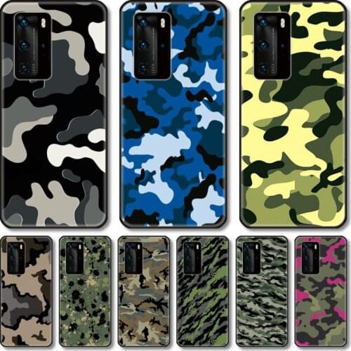 Soldier camouflage Phone Case For Huawei Honor 20 10 9 8 N Pro Lite A C RU black cell shell