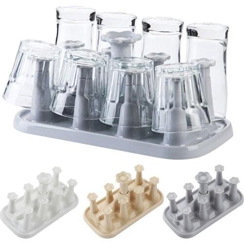 Creative Bottle Drying Rack With Tray Feeding Cup Holder Storage Nipple Shelf Glass Cups Mug Drainer Kitchen Supplies