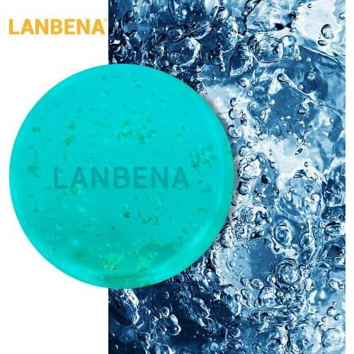LANBENA Hyaluronic Acid Handmade Soap Face Deep Cleaning Moisturizing Acne Treatment Whitening Anti-aning Winkles Skin Care