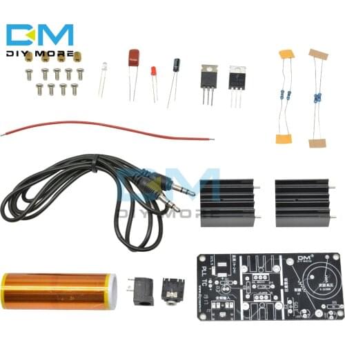 Mini Tesla Coil Kit Plasma Speaker Mini Music Tesla Arc Generator Resonant Wireless Transmission 15W DIY Kit