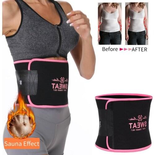 Neoprene Waist Trainer Belt Sweat Waist Trimmer Slimming Corset Xtreme Belt Modeling Strap Body Shaper Tummy Fajas For Men Women