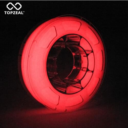 3D Printer PLA Luminous Color Filament Glow In The Dark Red Dimensional Accuracy +/- 0.05mm, 1KG Spool, 1.75mm Luminous Red