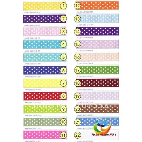 Wholesale 100yards 5/8"(16mm)Polka 4Dots GROSGRAIN Ribbon Hair Bow Ribbon-Free Shipping WY-031