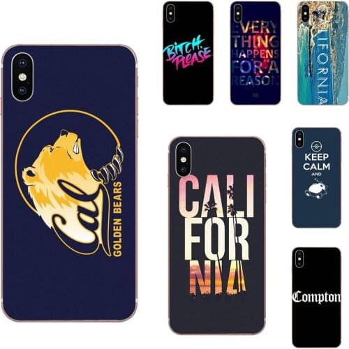 For Samsung Galaxy A81 A71 A51 A01 S20 S10 S9 S8 Plus A50 A70 A40 A30 A20 A10 Transparent TPU Case Covers California Slim