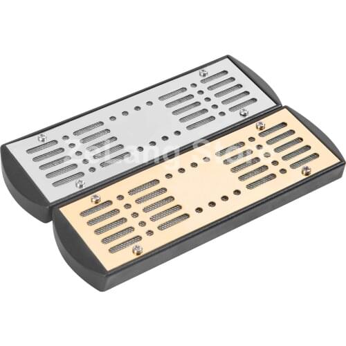 Rectangle Tobacco Cigar Humidor Humidifier for medium wooden cigar box Smoking Accessories Metal Golden Silver