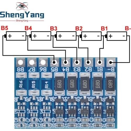 ShengYang 5S 4.2v li-ion balancer board 18650 21V li-ion balncing full charge battery balance board