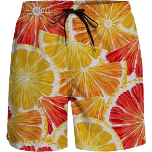 Casual Shorts Fruit Style Short Pants Breathable Quick Dry Surfing Beach Pants Running Sports Shorts Men Board Shorts
