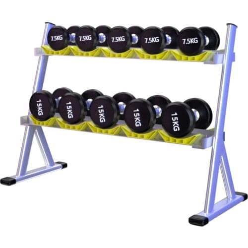 Commercial GYM Equipment Storage Rack Hexagonal Cylindrical Dumbbell Can Hold 5-10 Pairs Of Dumbbells Double-Layer Dumbbell