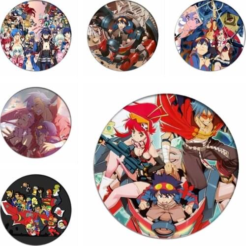 Tengen Toppa Gurren Lagann Cosplay Backpack Badges Simon Brooch Icon Anime Collection Pins Bags Kamina Breastpin for Clothing