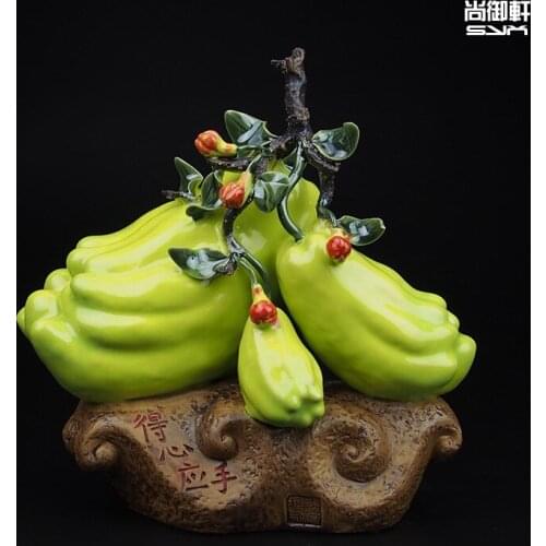 Shiwan doll designer boutique fruit ceramic ornaments handy creative bedroom Home Furnishing jewelry crafts