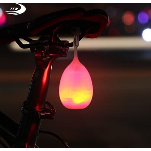 FTW Egg Shape Bike Tail Light USB Rechargeable Bicycle Rear Back Light 4 mode Waterproof for Night Cycling safety LED Lamp