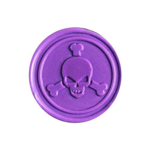Vintage Pirate Skull Bones Custom Picture Logo Wedding Invitation Wax Seal Sealing Stamp Rosewood Handle Set Kit