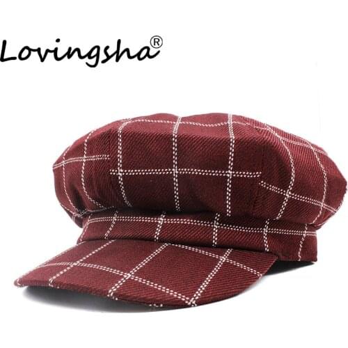 Women Newsboy Cap Linen Octagonal Cap Spring Summer Girl Beret Caps Vintage Hat Female Casual Bone Gorras Painter Hat OGL004