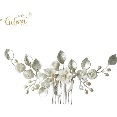 Prom Party Hair Accessories Floral Wedding Headdress Bridal Hair Combs For Women Hairstyle Headpiece
