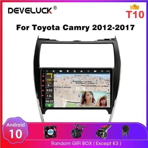 Android 10 2 Din Car Radio For Toyota Camry 7 XV 50 55 2012 2013 2014 - 2017 Multimedia Video Player GPS Navi RDS Car Stereo DVD