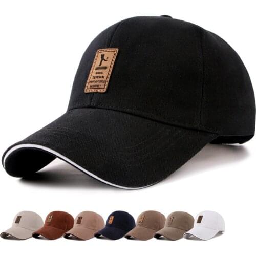 Men Adjustable Running Cap Casual Sport Hat Solid Print Baseball Caps Unisex Summer Cotton Gorras Ponytail Women Snapback Cap