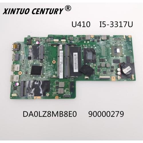 For Lenovo U410 i5-3317U CPU N13M-GE1-S-A1 DA0LZ8MB8E0 90000279 NoteBook PC Laptop Motherboard Mainboard Tested