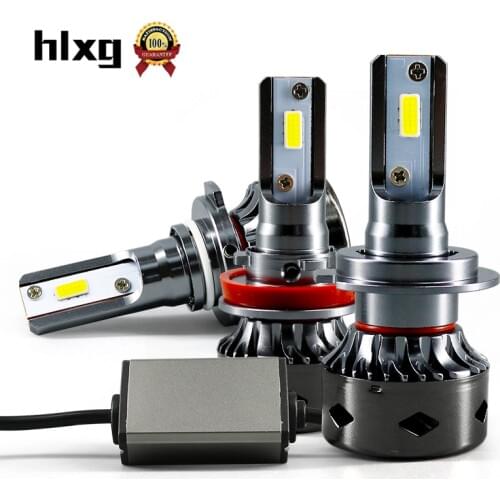 Hlxg 2Pcs Car H7 LED Canbus Headlight Bulbs Auto Bulb H11 H8 H1 9005 10000LM H4 led 72W Automobile Headlamp 9006 HB4 12V Lights