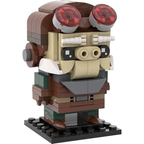 MOC Bricks The Mandas-Kuiils Brickheadzs Creative Cartoon Character MOC-35498 Building Block Toy Birthday Gift