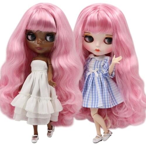 ICY DBS Blyth Doll 1/6 bjd 30cm customized face nude joint body pink hair for girl gift BL1050/1017