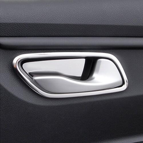 Stainless steel Car Interior Door Handle Cover Trim Door Bowl Stickers decoration For Kia K2 Rio 4 2017 2018 accessories