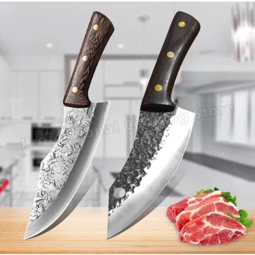 Hand-forged stainless steel deboning knives Meat cleavers Kitchen cooking tools Slicing knives Household kitchen knives