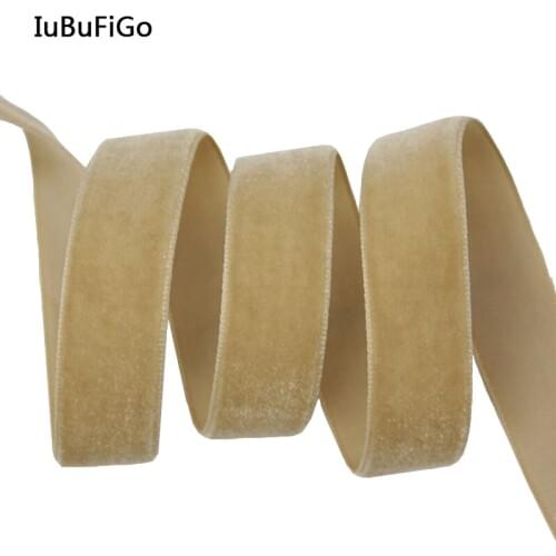 IuBuFiGo ribbon 1/8"(3mm) Plain Solid Velvet Ribbon Handmade Ribbonsb DIY hairbow accessories 100yard/roll