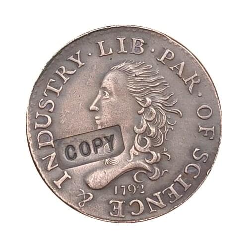 Wholesale 1792 half dimse COIN COPY 100% coper manufacturing