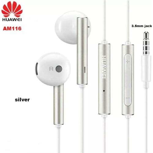 Huawei Original am116 Earphone Honor AM115 Mic 3.5mm/Type c Headset For P8 P9 P10 P20 Pro Mate 7 8 9 10 20 Pro 20x Honor 7 8 V8
