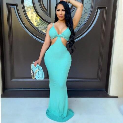 TNNAOFF Knitted Spaghetti Strap Hollow Bodycon Maxi Dress for Women Summer sexy Sleeveless Backless Clubwear y2k Long Dresses