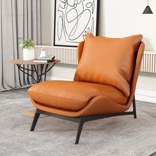 Modern Minimalist Living Room Chairs Living Room Home Light Luxury Single Leisure Back Chair Balcony Designer Creative Lazy Sofa