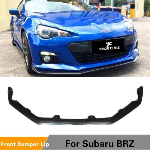Carbon Fiber Front Bumper Lip Spoiler Splitters For Subaru BRZ 2013 - 2016 Front Bumper Lip Spoiler Bumper Guard Splitters