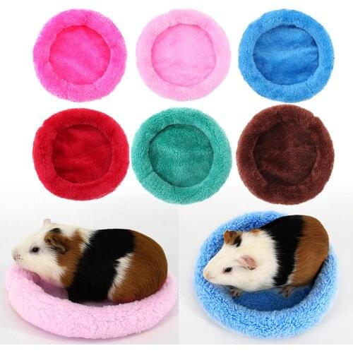 Guinea Pig Hamster House Mat Cute Animal Rabbit Squirrel Hamster Bed Washable Winter Warm Soft Guinea Pig Accessories 2019 New