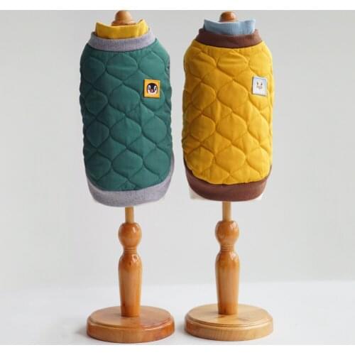 Warm Fleece Lined Dog Clothes Jacket Winter Pet Clothing Warm Dog Cotton Coat for Teddy Schnauzer Pomeranian Chihuahua