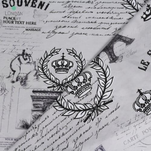 Longan Craft Supplies Eiffel Tower Print Polyester fabric DIY Patchwork Sewing Fabrics Quilt Needlework DIY Cloth