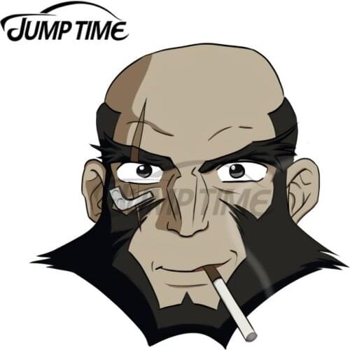 JumpTime 13 x 8.8cm Cowboy Bebop Jet Face Fashion Occlusion Scratchcar Decals Waterproof Windshield Car Sticker Vinyl Car Wrap