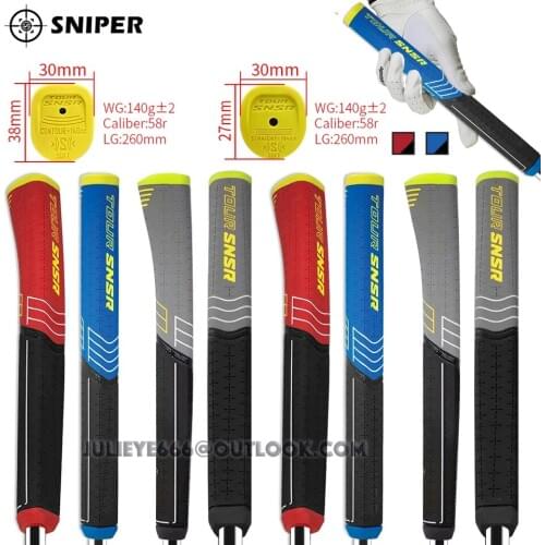 High-Quality Rubber Golf Club Putter Straight Grip And Pistol Contour Grips