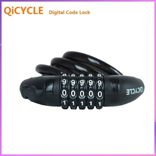 QiCYCLE Digital Code Lock Combination Padlock Security Safe Lock for Mountain Road Bike Motorcycle Electric Bicycle