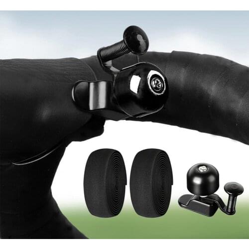 1Set High-quality Outdoor Cycling Handle Strap Bell Suit Stable Bicycle Bell Tape Set Durable for Road Bike