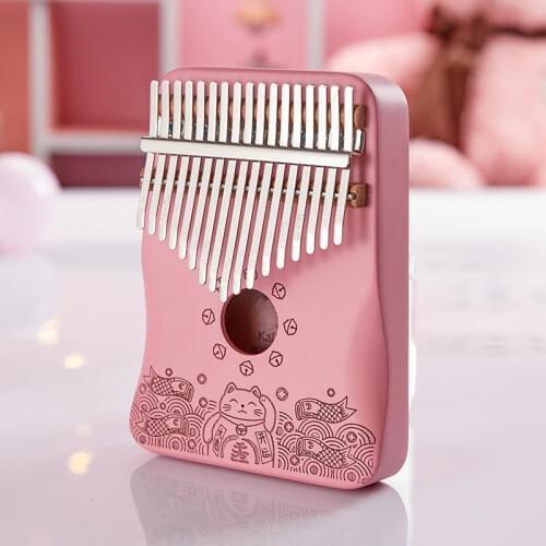 17-tone thumb piano pink kalimbaqin Kalimba instrument