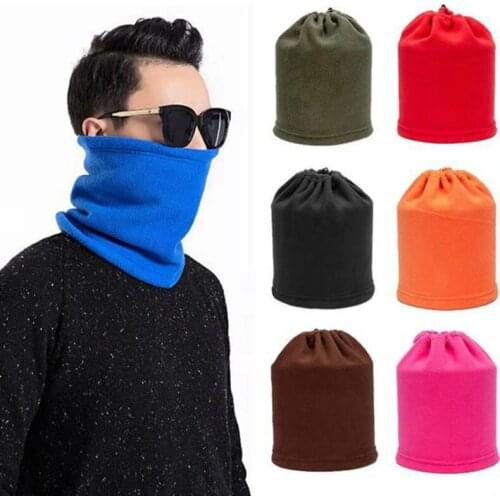 3 in 1 Multifunction Winter Neck Warmer Unisex Women Men Warmer Neck Ring Scarf Winter Hat Outdoor Sports Women Scarves