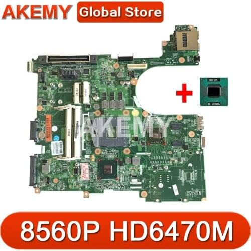 Akemy 646967-001 For HP EliteBook 8560P 6560B Laptop Motherboard QM67 DDR3 HD6470M Video Card Full tested